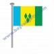 SAİNT VİNCENT VE GRENADİLER GÖNDER BAYRAK 50x75 ( EBAT SEÇİNİZ )